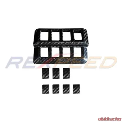 Rexpeed Dry Carbon Front Left Switch Button Covers Gloss Subaru WRX 2022-2024 - G98