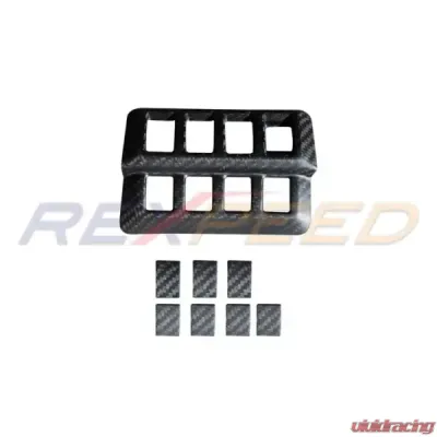 Rexpeed Dry Carbon Front Left Switch Button Covers Matte Subaru WRX 2022-2024 - G98M