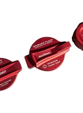 Rexpeed 3-Piece Set Aluminum Coolant/Window Washer/Brake Fluid Cap Cover Toyota GR-86 | Subaru BRZ 2022+                                     - FR182 - Image 2