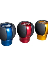 Rexpeed Black Leather Aluminum Red Shift Knob Toyota GR-86 | Subaru BRZ 2022+                                     - FR183R - Image 2