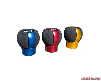 Rexpeed Black Suede Aluminum Red Shift Knob Toyota GR-86 | Subaru BRZ 2022+ - FR184R