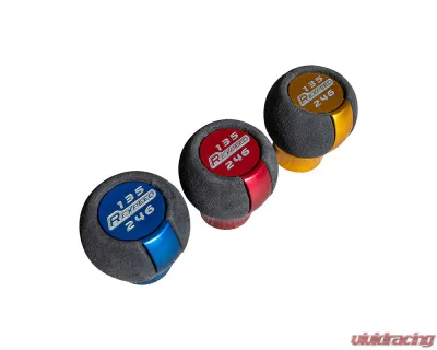 Rexpeed Black Suede Aluminum Red Shift Knob Toyota GR-86 | Subaru BRZ 2022+ - FR184R