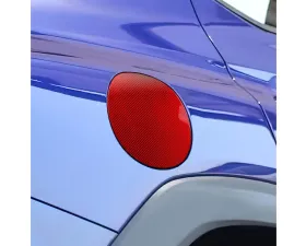 Rexpeed Red Dry Carbon Fuel Cap Cover Subaru WRX 2022+