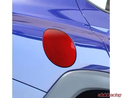 Rexpeed Red Dry Carbon Fuel Cap Cover Subaru WRX 2022+ - G153R
