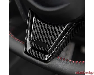 Rexpeed Black Dry Carbon Steering Wheel Cover Subaru WRX V2 AT | MT 2022+ - G160