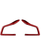 Rexpeed Red Dry Carbon Steering Wheel Cover Subaru WRX V2 AT | MT 2022+                                     - G160R - Image 4