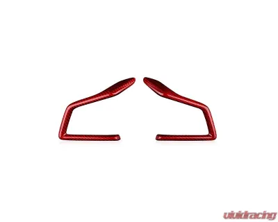 Rexpeed Red Dry Carbon Steering Wheel Cover Subaru WRX V2 AT | MT 2022+ - G160R