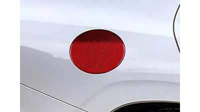 Rexpeed Red Dry Carbon Fuel Cap Cover Subaru VA WRX | STI 2015-2021                                     - G21R - Image 2