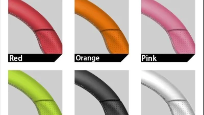 Rexpeed Black Leather Steering Wheel Honda Civic 11th US Spec                                     - H13 - Image 2