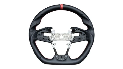 Rexpeed Black Leather Steering Wheel Honda Civic 10th US Spec                                     - H09 - Image 2