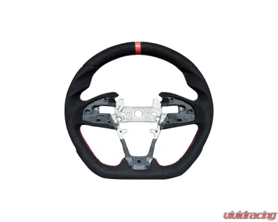 Rexpeed Black Suede Steering Wheel Honda Civic 10th US Spec - H10
