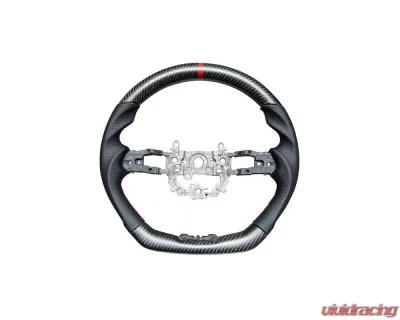 Rexpeed Carbon Fiber Matte Black Leather Steering Wheel Honda Civic 11th US Spec - H11M