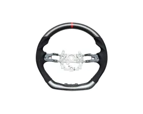 Rexspeed Carbon Fiber Matte Black Suede Steering Wheel Honda Civic 11th US Spec