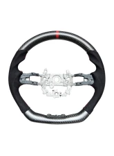 Rexspeed Carbon Fiber Matte Black Suede Steering Wheel Honda Civic 11th US Spec                                     - H12M - Image 2