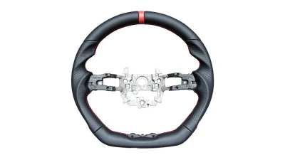 Rexpeed Black Leather Steering Wheel Honda Civic 11th US Spec                                     - H13 - Image 2