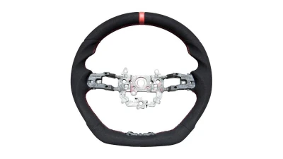 Rexpeed Black Suede Steering Wheel Honda Civic 11th US Spec                                     - H14 - Image 2