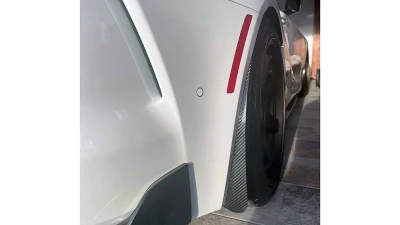 Rexpeed 4-Piece Matte Dry Carbon Rock Guards Toyota Supra GR 2020+                                     - TS133M - Image 4