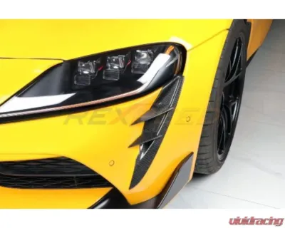 Rexpeed Dry Carbon Front Canards Toyota Supra GR A90 2020-2024 - TS102