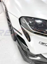 Rexpeed Dry Carbon Front Side Water Drop Garnish Covers Toyota Supra GR A90 2020-2024                                     - TS129 - Image 3
