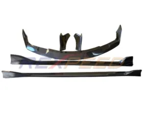 Rexpeed Gloss V3 Carbon Fiber Splitter w/ Side Skirt & Rear Bumper Side Spat Toyota Supra 2020