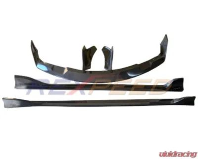 Rexpeed Gloss V3 Carbon Fiber Splitter w/ Side Skirt & Rear Bumper Side Spat Toyota Supra 2020 - TS23+TS24+TS25