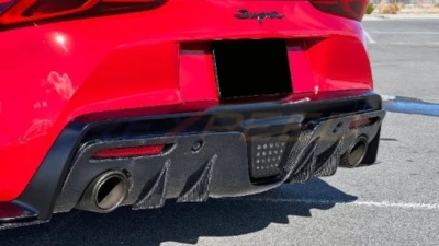 Rexpeed V3 Carbon Fiber Rear Diffuser Gloss Toyota Supra 2020-2024                                     - TS26 - Image 4
