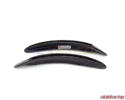 Rexpeed V2 Forged Carbon Bonnet Ducts Replacement Gloss Toyota Supra A90 2020-2024 - TS67FC