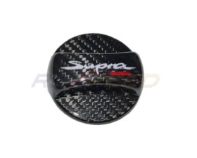 Rexpeed Dry Carbon Competition Cap Cover Gloss Toyota Supra GR A90 2020-2024