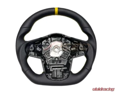 Rexpeed Black Leather Steering Wheel Toyota Supra GR A90 2020-2024 - TS70