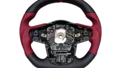 Rexpeed Black & Red Leather Steering Wheel Toyota Supra GR A90 2020-2024                                     - TS70R - Image 2