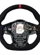Rexpeed Black Suede Steering Wheel Toyota Supra GR A90 2020-2024                                     - TS71 - Image 2