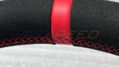 Rexpeed Black Suede Steering Wheel Toyota Supra GR A90 2020-2024                                     - TS71 - Image 2