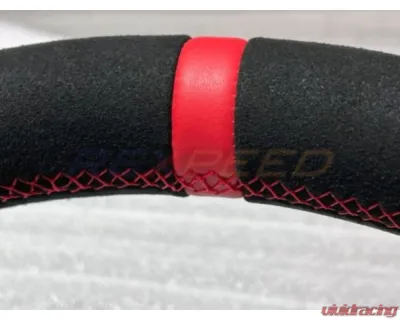 Rexpeed Black Suede Steering Wheel Toyota Supra GR A90 2020-2024 - TS71