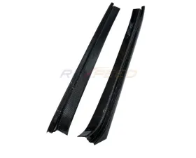 Rexpeed Carbon Fiber Door Sill Plate Gloss Toyota Supra GR A90 2020-2024