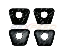 Rexpeed Dry Carbon Door Lock Pins Caps Ring Decorate Cover Gloss Toyota Supra GR A90 2020-2024