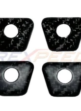 Rexpeed Dry Carbon Door Lock Pins Caps Ring Decorate Cover Matte Toyota Supra GR A90 2020-2024                                     - TS76M - Image 3