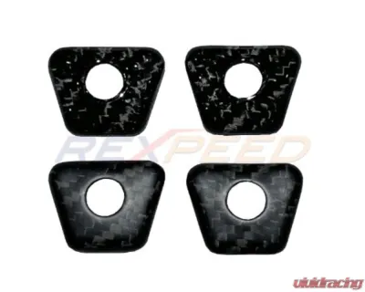 Rexpeed Dry Carbon Door Lock Pins Caps Ring Decorate Cover Matte Toyota Supra GR A90 2020-2024 - TS76M