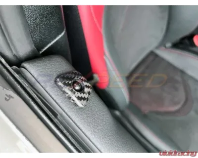 Rexpeed Dry Carbon Door Lock Pins Caps Ring Decorate Cover Matte Toyota Supra GR A90 2020-2024 - TS76M