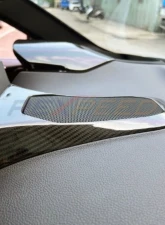 Rexpeed Dry Carbon Center Speaker Cover Gloss Toyota Supra GR A90 2020-2024                                     - TS78 - Image 2