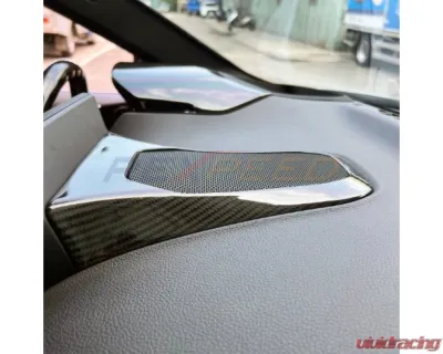 Rexpeed Dry Carbon Center Speaker Cover Gloss Toyota Supra GR A90 2020-2024 - TS78