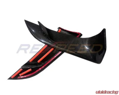 Rexpeed Dry Carbon Lower Front Bumper Covers Gloss Toyota Supra GR A90 2020-2024 - TS82