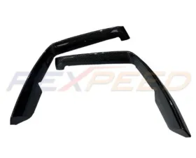 Rexpeed Dry Carbon Front Side Bumper Covers Gloss Toyota Supra GR A90 2020-2024