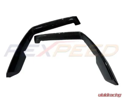 Rexpeed Dry Carbon Front Side Bumper Covers Gloss Toyota Supra GR A90 2020-2024 - TS83