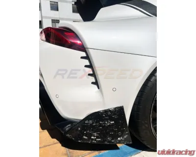 Rexpeed Dry Carbon Rear Duct Cover Set Toyota Supra GR A90 2020-2024 - TS87