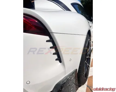 Rexpeed Dry Carbon Rear Duct Cover Set Toyota Supra GR A90 2020-2024 - TS87