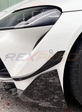 Rexpeed V7 Dry Carbon Front Canards Toyota Supra GR A90 2020-2024                                     - TS89 - Image 3