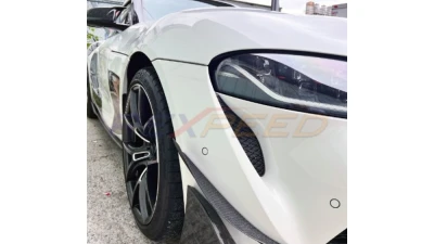 Rexpeed V7 Dry Carbon Front Canards Toyota Supra GR A90 2020-2024                                     - TS89 - Image 4