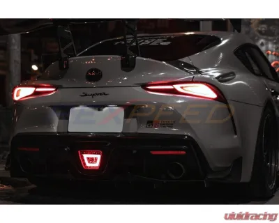 Rexpeed V2 Brake Light Clear Lens w/  White Tubes Toyota Supra GR A90 2020-2024 - TS98