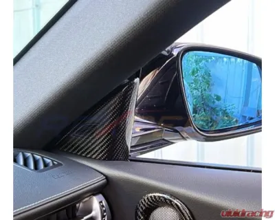 Rexpeed Carbon Fiber Interior Door / Mirror Trim Gloss Toyota Supra GR A90 2020-2024 - TS99