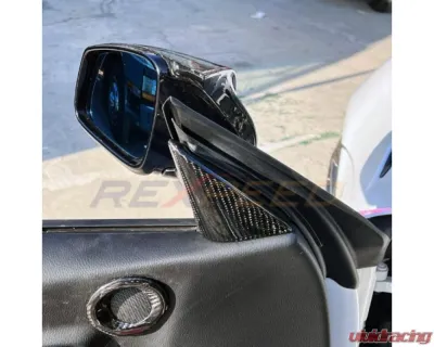 Rexpeed Carbon Fiber Interior Door / Mirror Trim Gloss Toyota Supra GR A90 2020-2024 - TS99